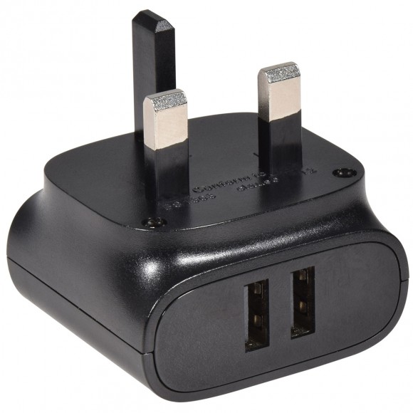 Mercury Dual USB-A Mains Charger 2.4A
